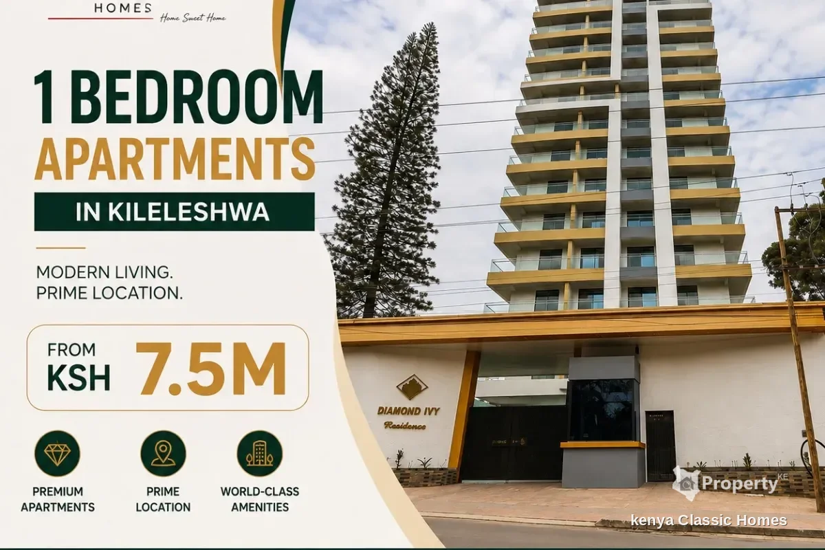 1-Bedroom Apartments for Sale in Kileleshwa from KSh 7.5M