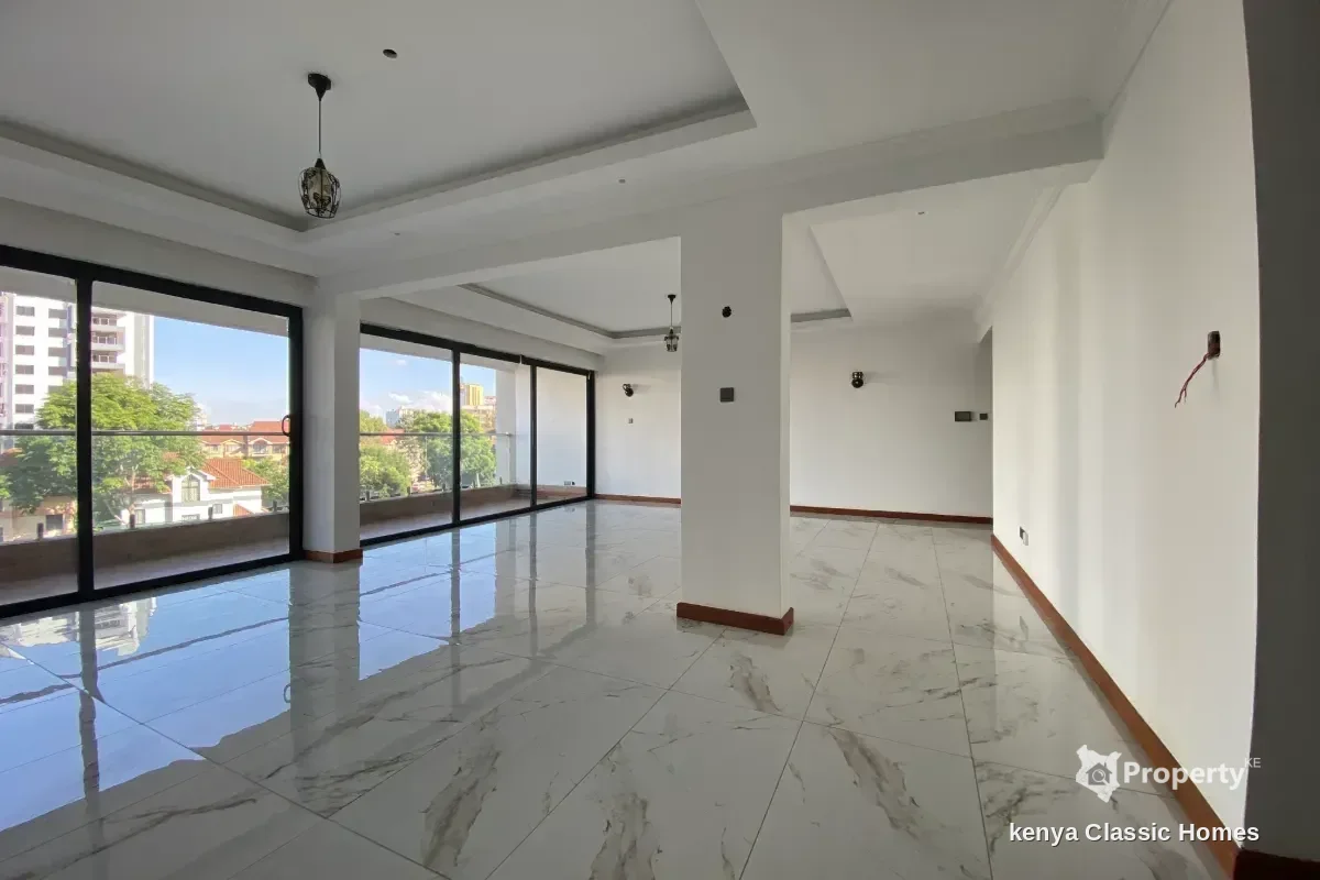 Landscape view of 3-Bedroom Apartment to Let in Kileleshwa for Ksh. 180,000