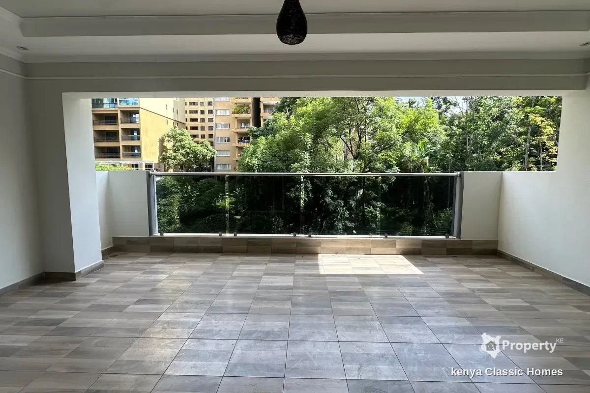Landscape view of 3-Bedroom Apartment for Rent in Riverside @Ksh. 250K