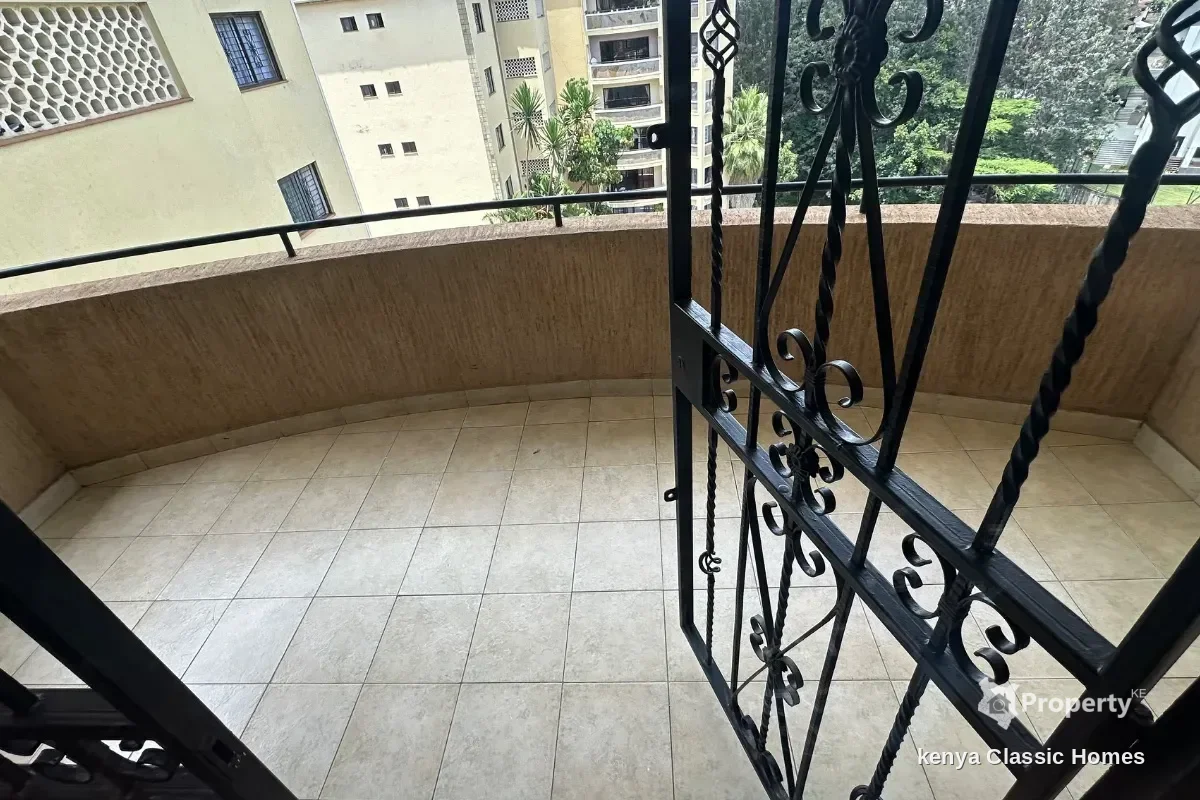 Landscape view of 3-Bedroom Apartment for Rent in Kileleshwa @Ksh. 120k
